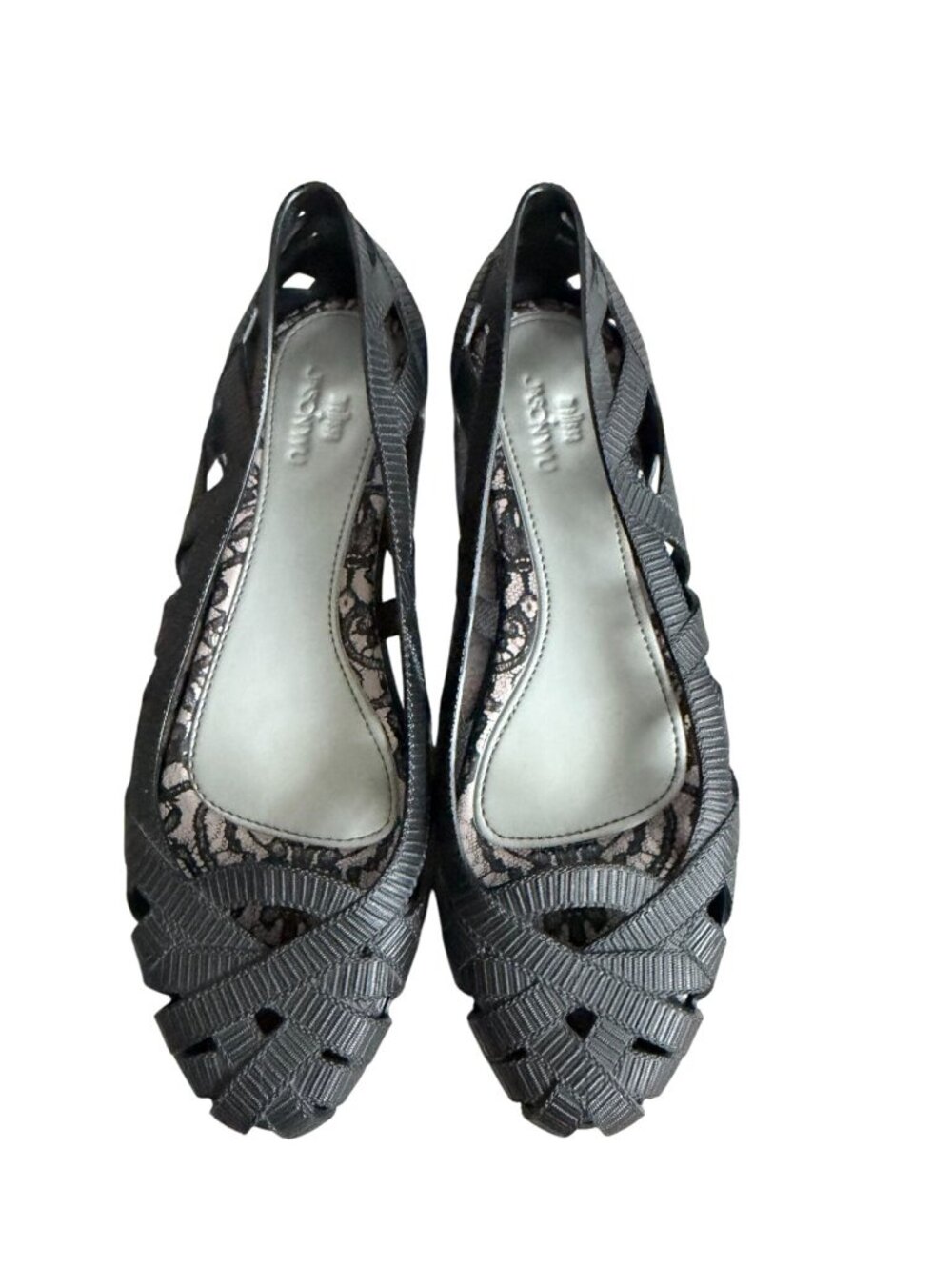 MELISSA x Jason Wu Black Sculpted Ballet Flats Size US 7 - Picture 5 of 7